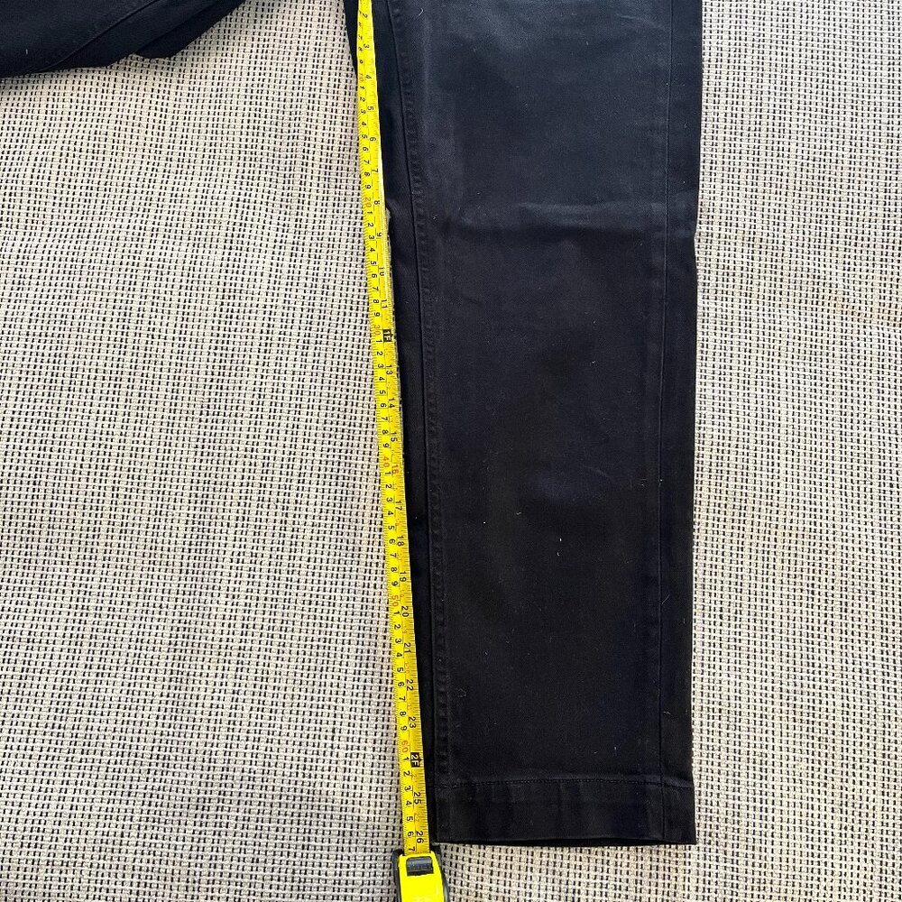 EVERLANE The Straight-Leg Crop Pants Black Size 6 - Picture 8 of 8